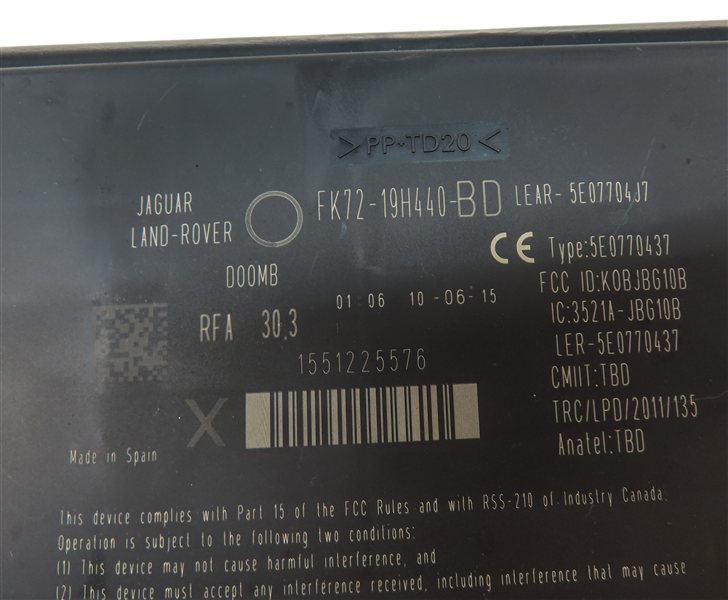 Thumbnail 20: 16 DISCOVERY SPORT L550 2.0L SPEEDOMETER BODY ECM ECU ENGINE MODULE & KEY SET