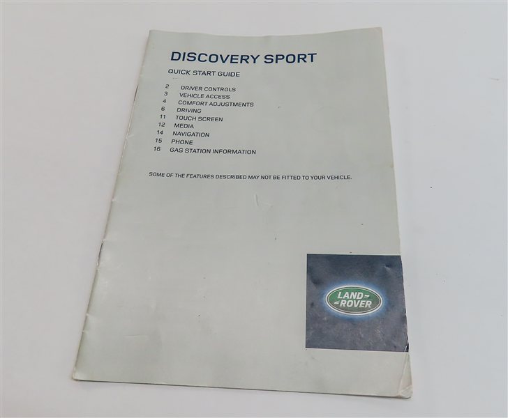 Thumbnail 4: 2016 LAND ROVER DISCOVERY SPORT (L550) 2.0L ENGINE OWNER'S MANUAL SET w/ CASE