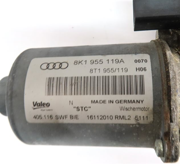 Thumbnail 7: 2009-2016 AUDI A4 S4 ALLROAD (B8 8K) FRONT WINDSHIELD WIPER MOTOR