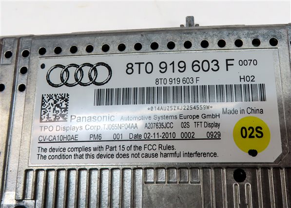 Thumbnail 7: 2009-2017 AUDI A4 S4 A5 S5 Q5 (B8 8K 8T 8R) RADIO STEREO MEDIA DISPLAY SCREEN