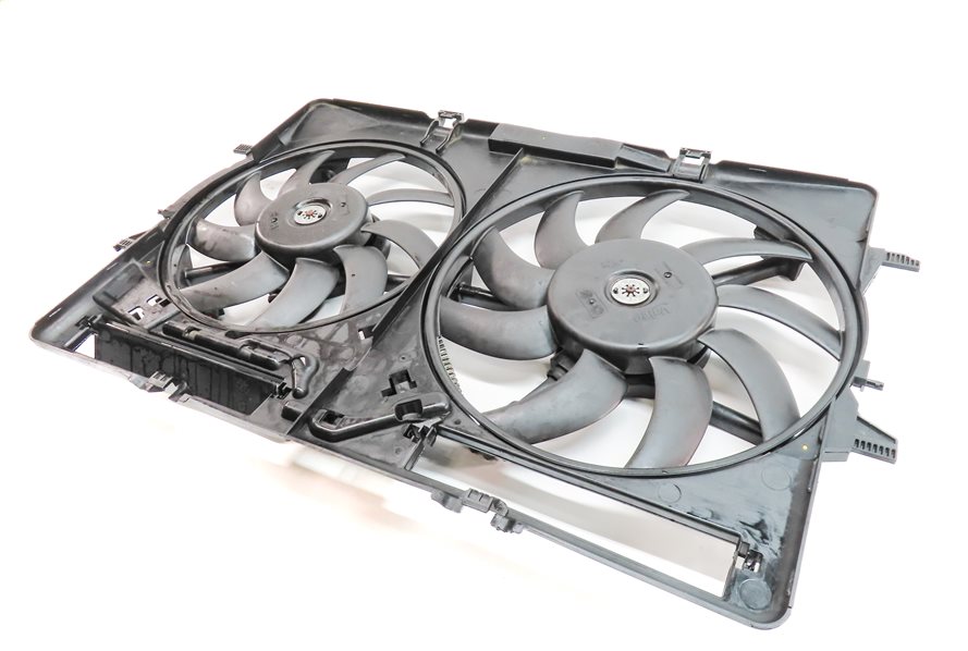 09-17 AUDI A4 A5 Q5 S4 (B8 8T 8R) 2.0L 3.0L 3.2L RADIATOR COOLING FAN w/ SHROUD