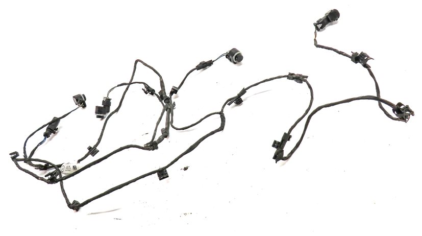 Thumbnail 2: 17 AUDI A6 C7 4G FRONT PARK ASSIST PDC DISTANCE CONTROL WIRE SENSOR SET/4 (Blue)