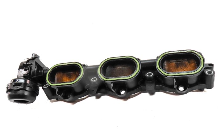 Thumbnail 2: 16-19 AUDI A6 A7 A8 Q7 C7 4M 3.0L SUPER CREC LEFT LOWER INTAKE MANIFOLD DIFFUSER