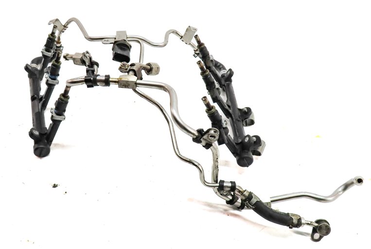 Thumbnail 4: 17 AUDI A6 C7 4G 3.0L SUPER CREC ENGINE LOW PRESSURE FUEL INJECTOR SET/6 w/LINES
