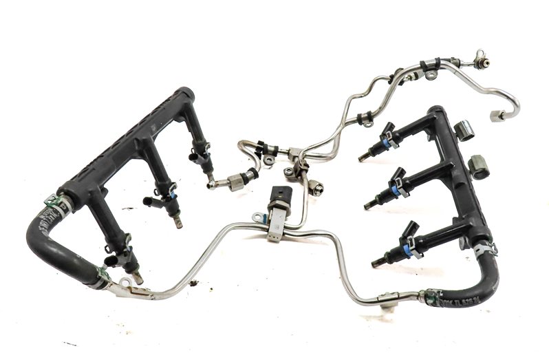 Thumbnail 6: 17 AUDI A6 C7 4G 3.0L SUPER CREC ENGINE LOW PRESSURE FUEL INJECTOR SET/6 w/LINES