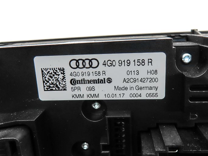 Thumbnail 6: 16-18 AUDI A6 A7 S6 (C7 4G8) REAR HVAC HEAT AIR AC CLIMATE CONTROL PANEL