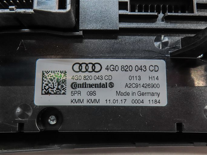 Thumbnail 5: 16-18 AUDI A6 A7 S6 S7 RS7 B8 C7 4G FRONT HEAT AIR AC SEAT CLIMATE CONTROL PANEL