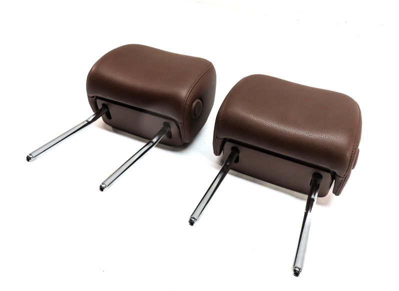 12-18 AUDI A6 A7 S6 S7 RS7 (C7 4G8) FRONT LEFT & RIGHT SEAT HEADREST SET (Brown)