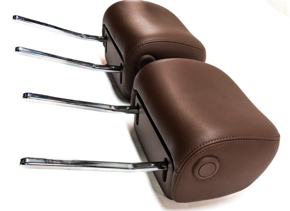 Thumbnail 4: 12-18 AUDI A6 A7 S6 S7 RS7 (C7 4G8) FRONT LEFT & RIGHT SEAT HEADREST SET (Brown)