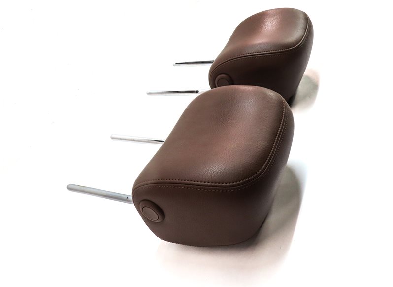 Thumbnail 6: 12-18 AUDI A6 A7 S6 S7 RS7 (C7 4G8) FRONT LEFT & RIGHT SEAT HEADREST SET (Brown)