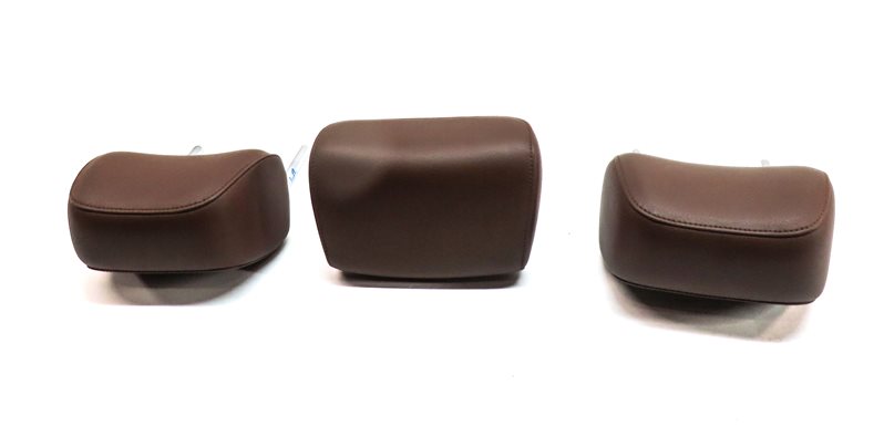 Thumbnail 4: 12-18 AUDI A6 S6 (C7 4G) REAR LEFT CENTER RIGHT SEAT HEADREST SET/3 (Brown)