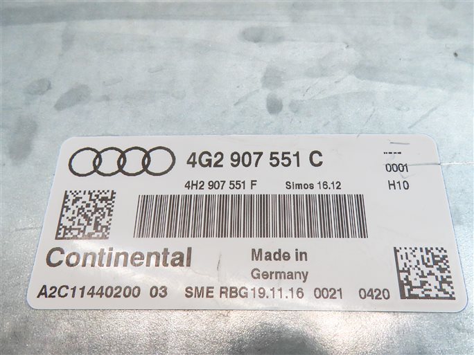 Thumbnail 21: 17-18 AUDI A6 C7 4G 3.0L TFSI ENGINE ECM IGNITION KEY IMMOBILIZER MODULE SET/8
