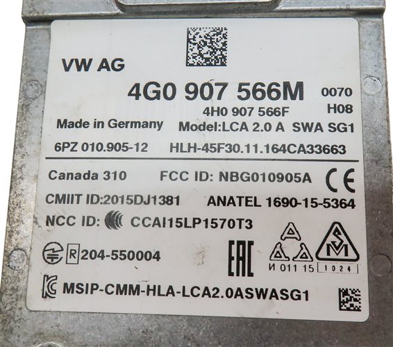 Thumbnail 5: 16-18 AUDI A6 A7 S6 S7 RS7 C7 4G8 REAR RIGHT BLIND SPOT RADAR SENSOR MASTER