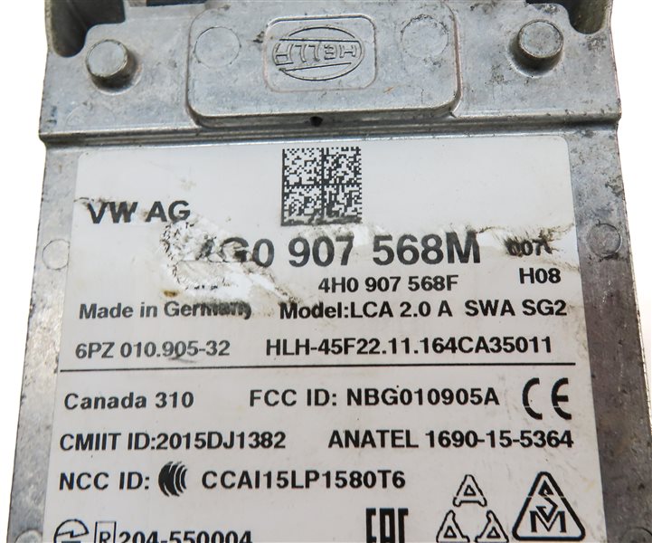 Thumbnail 5: 16-18 AUDI A6 A7 S6 S7 RS7 C7 4G8 REAR LEFT BLIND SPOT ASSIST RADAR SENSOR SLAVE