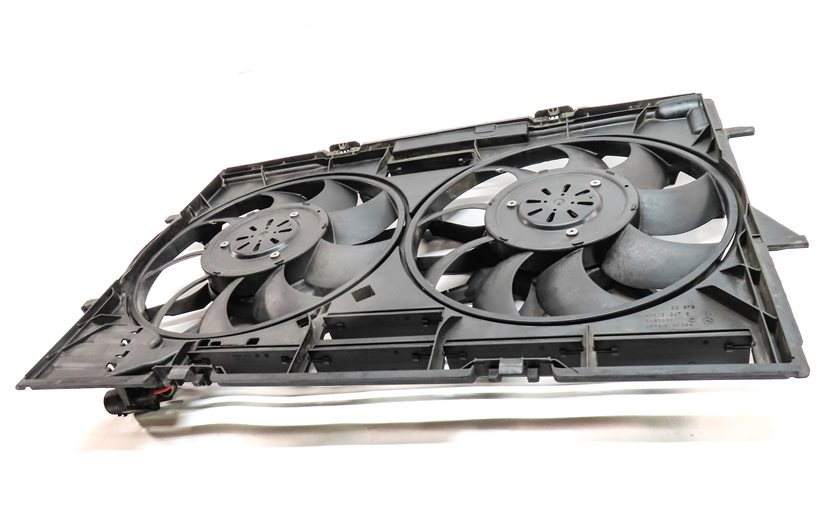 Thumbnail 2: 12-18 AUDI A6 A7 (C7) 3.0L SUPERCHARGED ENGINE RADIATOR COOLING FAN w/ SHROUD