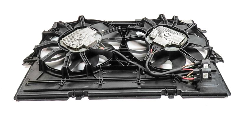 Thumbnail 6: 12-18 AUDI A6 A7 (C7) 3.0L SUPERCHARGED ENGINE RADIATOR COOLING FAN w/ SHROUD