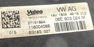 Thumbnail 6: 16-18 AUDI A6 A7 C7 4G8 3.0L ENGINE 180 AMP ALTERNATOR GENERATOR CHARGER