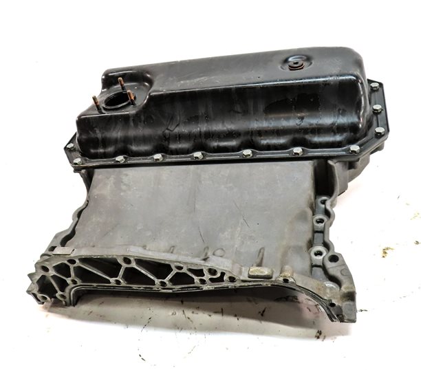 Thumbnail 2: 2017-2019 AUDI Q7 (4M) 3.0L SUPER (CREC) ENGINE UPPER & LOWER OIL FLUID PAN