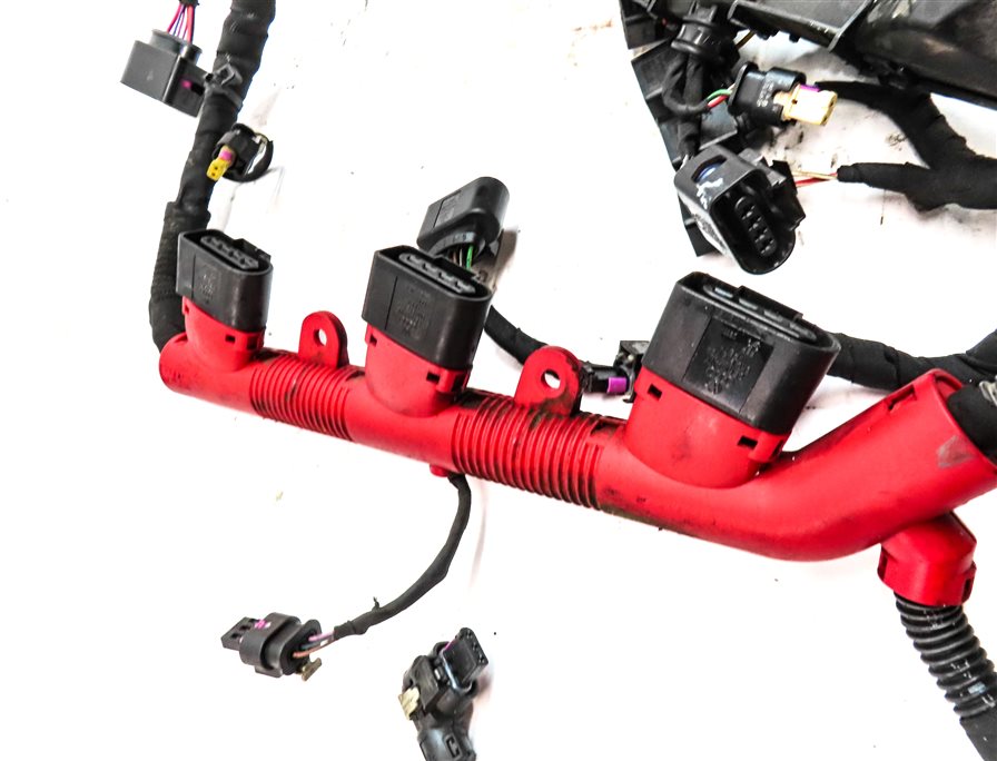 Thumbnail 6: 2017 AUDI A6 (C7 4G) 3.0L SUPER (CREC) ENGINE MOTOR WIRE WIRING HARNESS LOOM