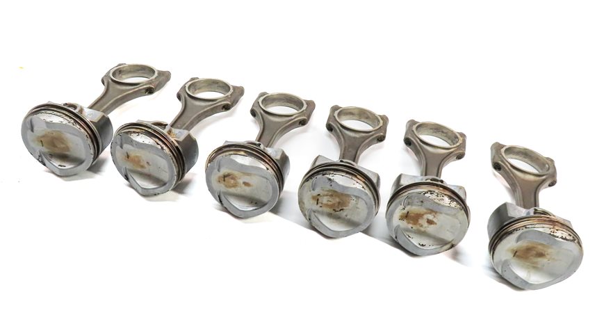 15-18 AUDI A3 A6 TT (8V C7 4G 8S) 2.0L TURBO ENGINE PISTON & CONNECTING ROD SET6
