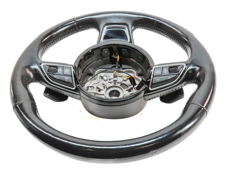 Thumbnail 4: 2012-2018 AUDI A6 A7 S6 S7 C7 4G8 3-SPOKE HEATED TIPTRONIC STEERING WHEEL