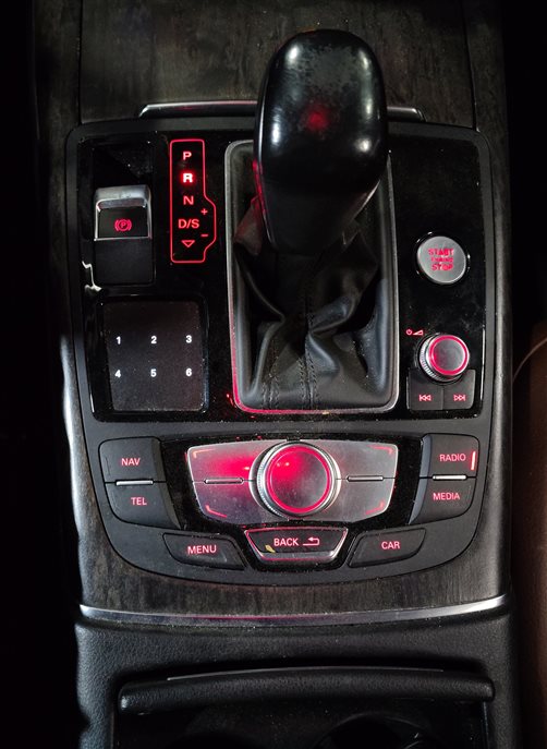 Thumbnail 2: 16-18 AUDI A6 A7 S6 S7 RS7 (C7 4G8) RADIO MEDIA MMI NAVI SHIFT INDICATOR PANEL