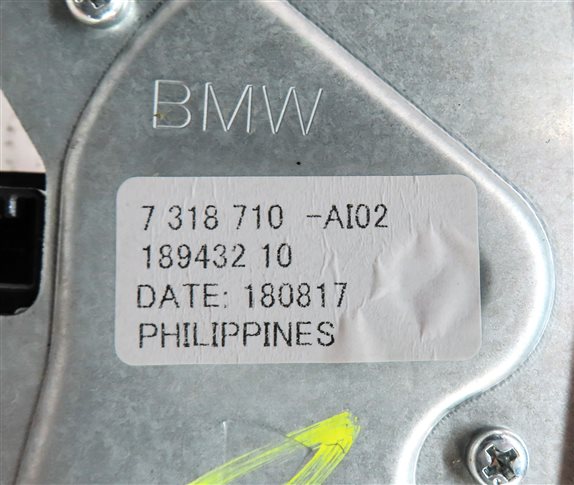 Thumbnail 6: 2014-2018 BMW X5 X5M ///M (F15 F85) REAR TAILGATE HATCH LID GLASS WIPER MOTOR