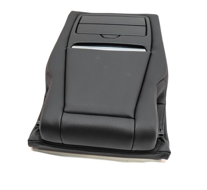 Thumbnail 6: 14-18 BMW X5 F15 REAR CENTER FOLDING SEAT BACK ARMREST DUAL CUPHOLDER (Black)