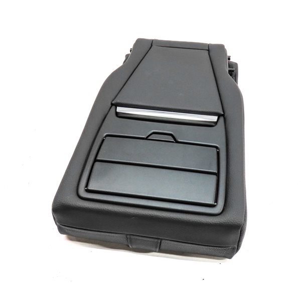 Thumbnail 8: 14-18 BMW X5 F15 REAR CENTER FOLDING SEAT BACK ARMREST DUAL CUPHOLDER (Black)