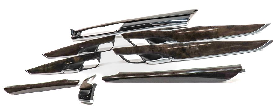 Thumbnail 2: 2018 BMW X5 (F15) INTERIOR DASH CENTER CONSOLE DOOR WOOD TRIM SET/8 (Poplar)