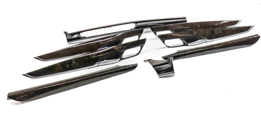 Thumbnail 3: 2018 BMW X5 (F15) INTERIOR DASH CENTER CONSOLE DOOR WOOD TRIM SET/8 (Poplar)