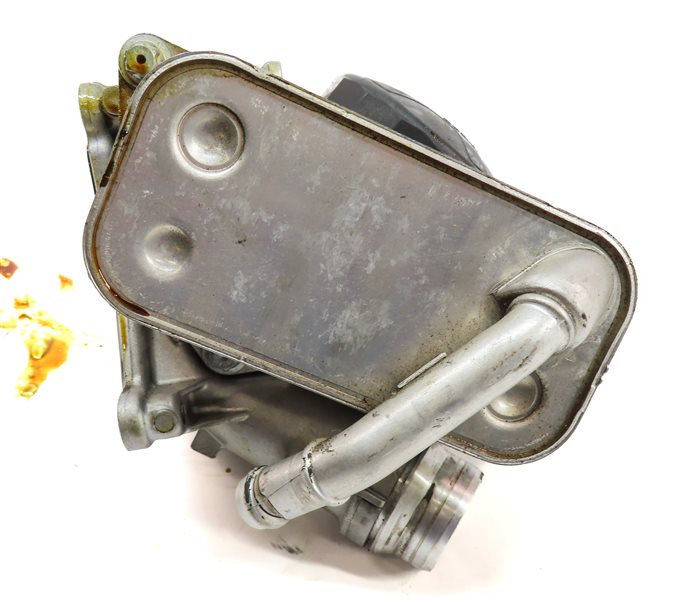 Thumbnail 4: 2015 BMW 535i (F10) 3.0T 3.0L N55 TURBO ENGINE MOTOR OIL COOLER FILTER HOUSING