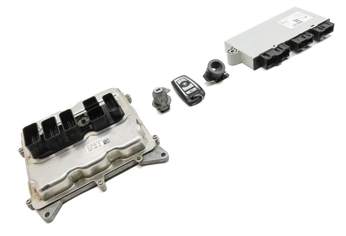 Thumbnail 4: 13-18 BMW 328i 428i 528i X3 X4 (F30 F32) 2.0L N26 ENGINE DME BCM MODULE KEY SET