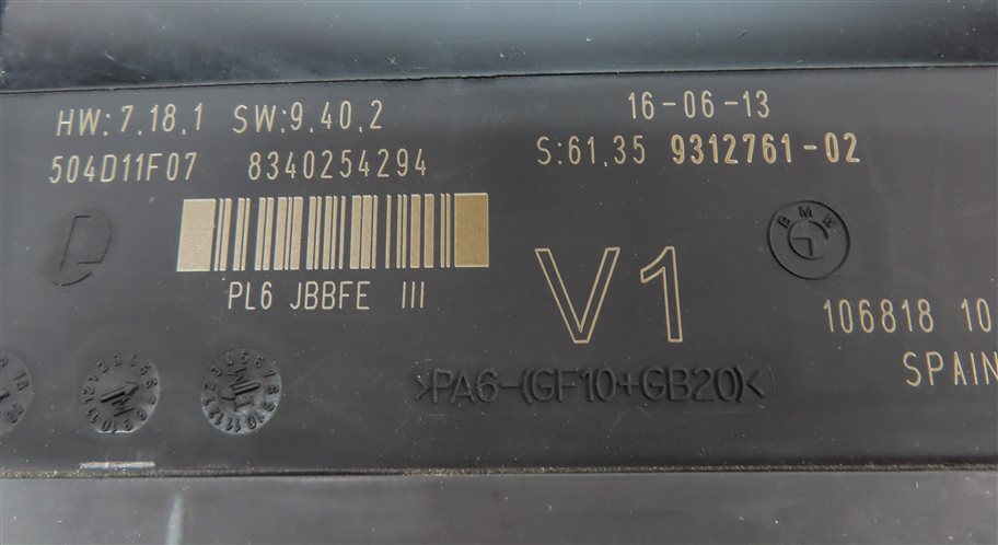 Thumbnail 5: 2014 BMW 528I (F10) 2.0L (N20) PRIMARY BODY CONTROL MODULE BCM
