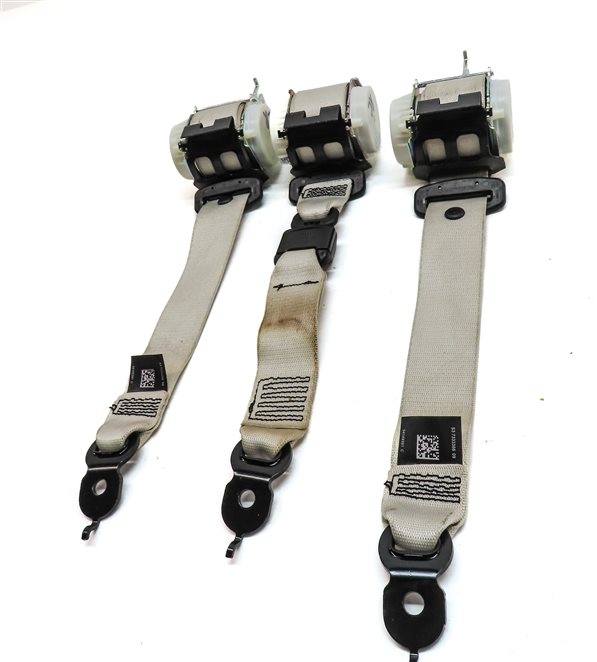 Thumbnail 2: 2014 BMW 528I (F10) REAR LEFT CENTER RIGHT SEAT SEATBELT RETRACTOR SET/3 (Beige)
