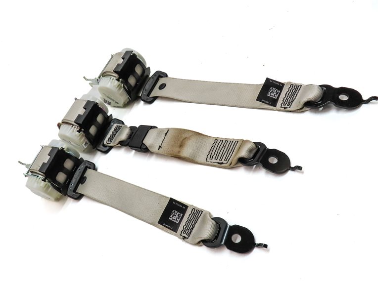 Thumbnail 3: 2014 BMW 528I (F10) REAR LEFT CENTER RIGHT SEAT SEATBELT RETRACTOR SET/3 (Beige)