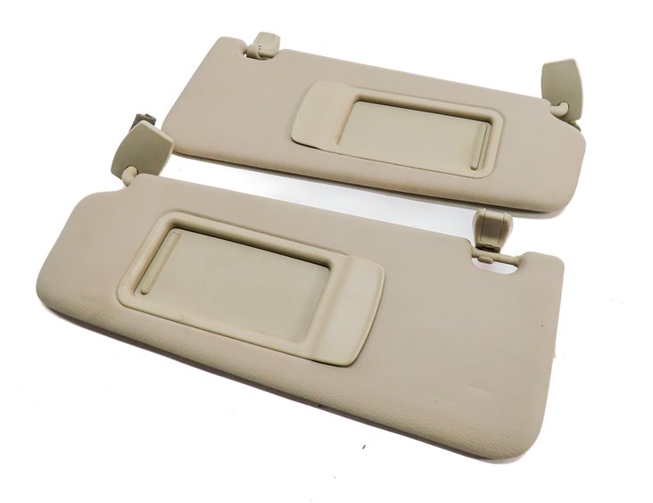 2010-2016 BMW 528i 535i 550i (F10) FRONT LEFT & RIGHT SUNVISOR SHADE SET (Beige)