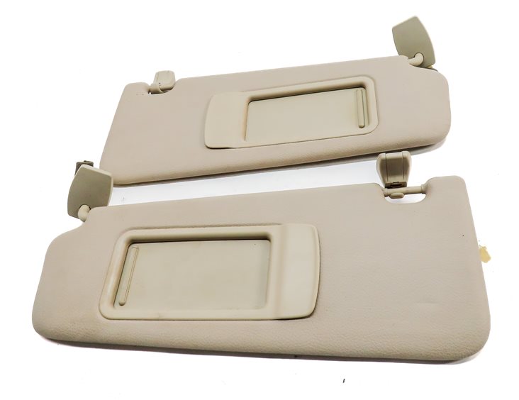 Thumbnail 2: 2010-2016 BMW 528i 535i 550i (F10) FRONT LEFT & RIGHT SUNVISOR SHADE SET (Beige)