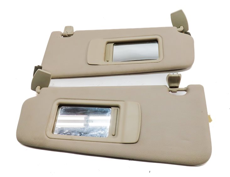 Thumbnail 3: 2010-2016 BMW 528i 535i 550i (F10) FRONT LEFT & RIGHT SUNVISOR SHADE SET (Beige)