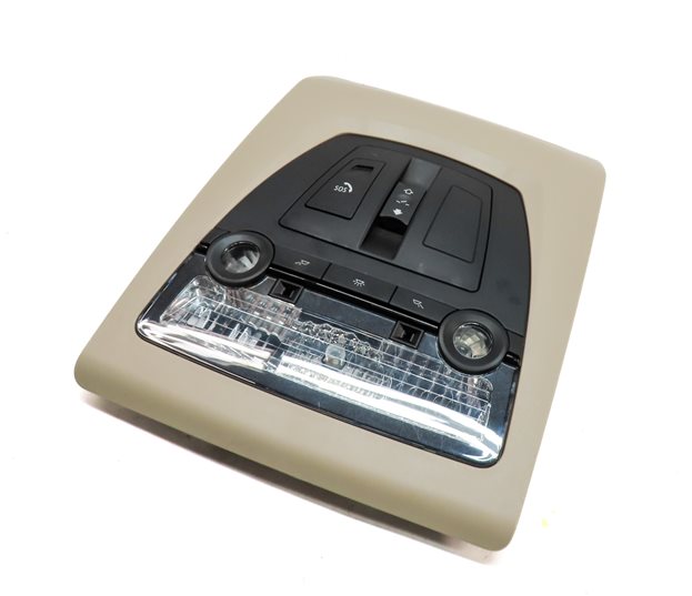 2014 BMW 528I F10 FRONT INTERIOR DOME MAP READING LIGHT LAMP w/SWITCHES (Beige)