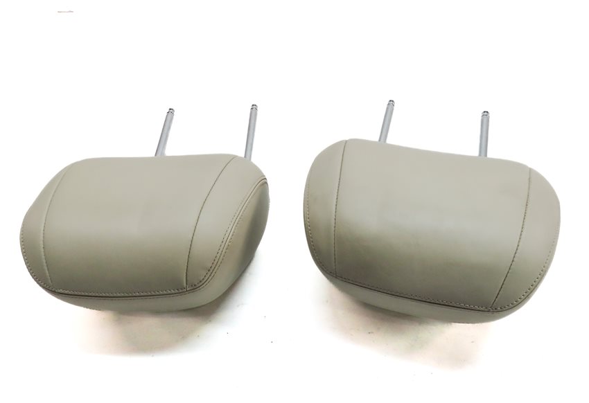Thumbnail 4: 14-16 BMW 528i 535i 550i (F10) FRONT LEFT & RIGHT SEAT HEADREST SET/2 (Ivory)