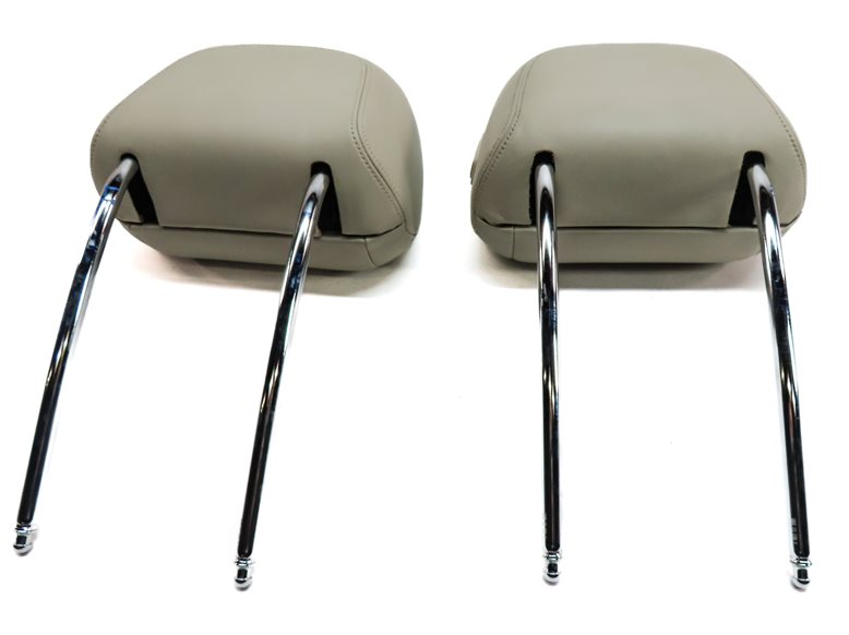 Thumbnail 6: 14-16 BMW 528i 535i 550i (F10) FRONT LEFT & RIGHT SEAT HEADREST SET/2 (Ivory)