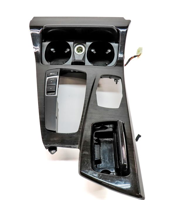 Thumbnail 10: 2014 BMW 528I (F10) INTERIOR DASH CENTER CONSOLE DOOR WOOD TRIM SET/7 (Fineline)