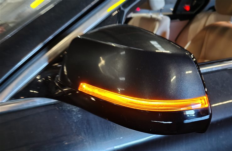 Thumbnail 2: 14-16 BMW 528i 535i 550i (F10) LEFT P-FOLD HEATED AUTODIM DOOR MIRROR (Gray)