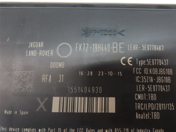 Thumbnail 16: 16 DISCOVERY SPORT L550 2.0L SPEEDOMETER BODY ECM ECU ENGINE MODULE & KEY SET