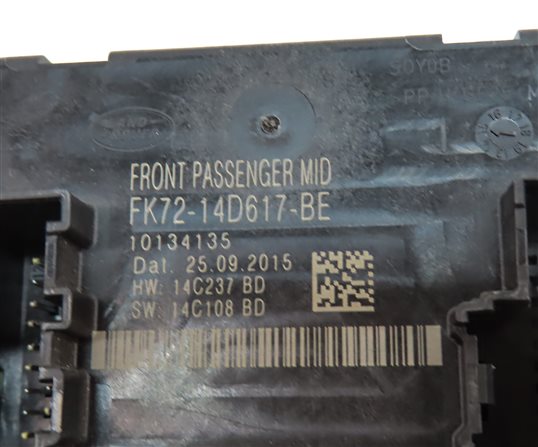Thumbnail 5: 2016 LAND ROVER DISCOVERY SPORT (L550) FRONT RIGHT PASSENGER DOOR CONTROL MODULE