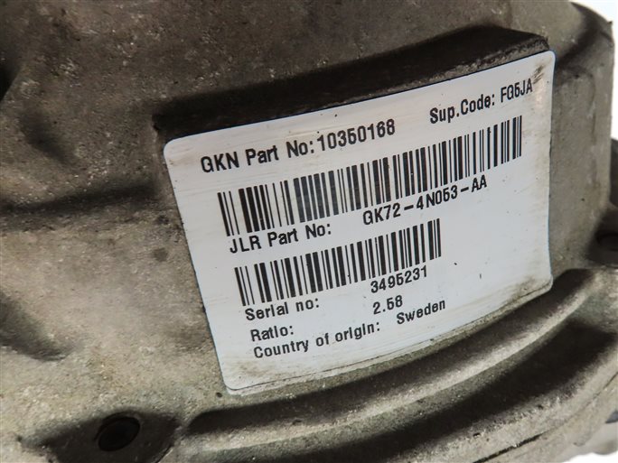 Thumbnail 8: 15-19 RANGE ROVER EVOQUE DISCOVERY SPORT (L538 L550) REAR DIFFERENTIAL (2.58)