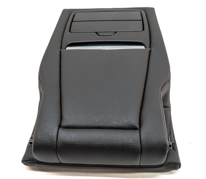 Thumbnail 7: 14-18 BMW X5 (F15) REAR CENTER SEAT FOLDING ARMREST CONSOLE CUP HOLDER (Black)