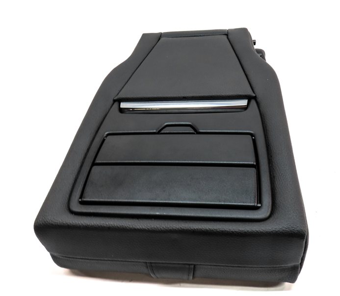 Thumbnail 8: 14-18 BMW X5 (F15) REAR CENTER SEAT FOLDING ARMREST CONSOLE CUP HOLDER (Black)