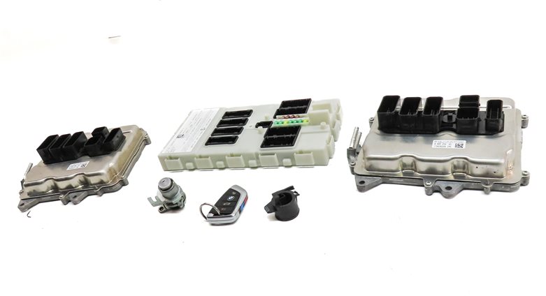Thumbnail 2: 14-19 BMW 5 6 7 X5 X6 (F01 F10 F12 F15 F16) 4.4L N63 ENGINE DME MODULE KEY SET